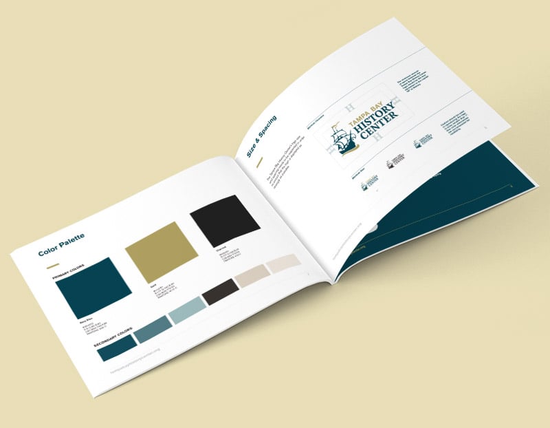 Branding guidelines for the Tampa Bay History Center