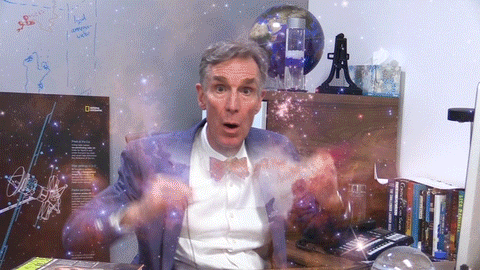 Bill the Science Guy acting like his mind is blown