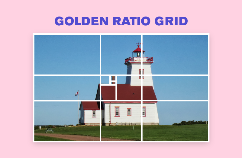 A photograph using the Golden Ratio Grid