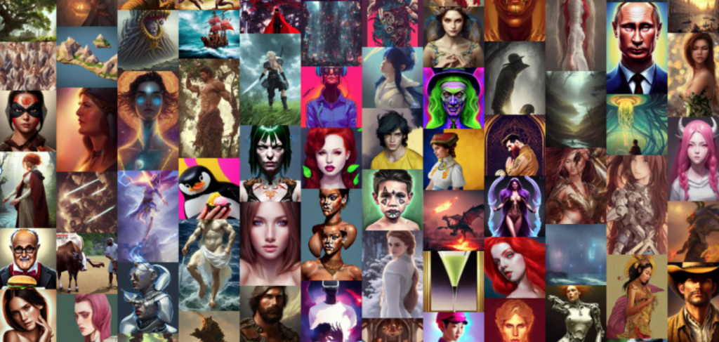 bland representations of AI art