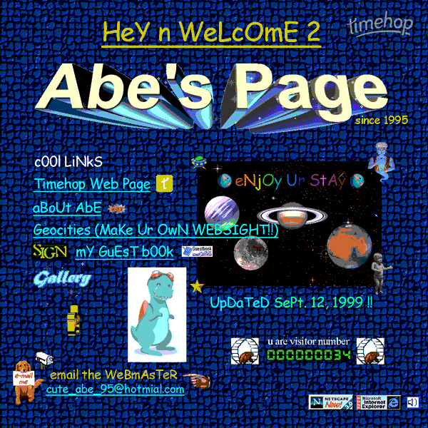 Website animation only had one format back in the day — .GIFs